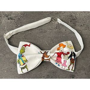 Custom Mens‎ Grinch Ruins Christmas Bow Tie Pre-tied Adjustable Handmade